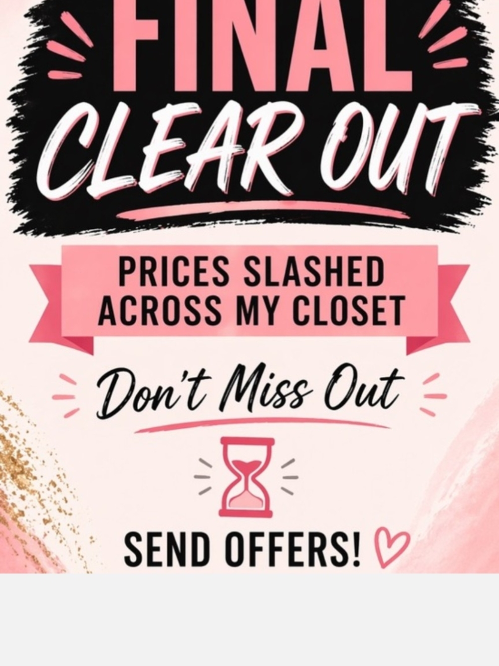 Final Clear Out Pink Promotional Wall Art Print